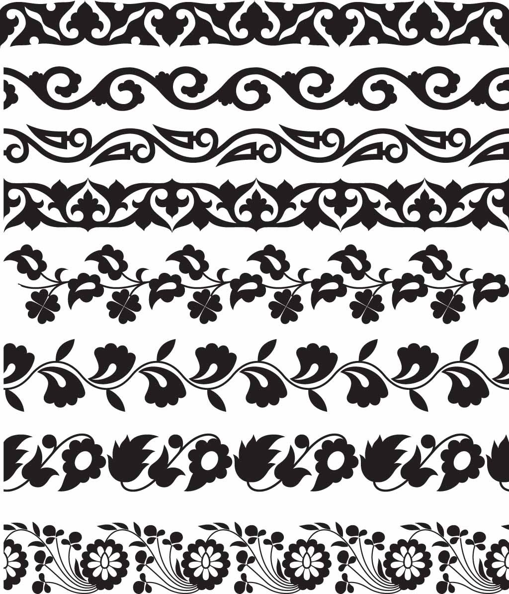 Free Printable Floral Border Stencil A Free Stencils - vrogue.co