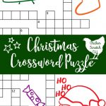 Printable Christmas Crossword Puzzle With Key   Free Printable Christmas Puzzle Games