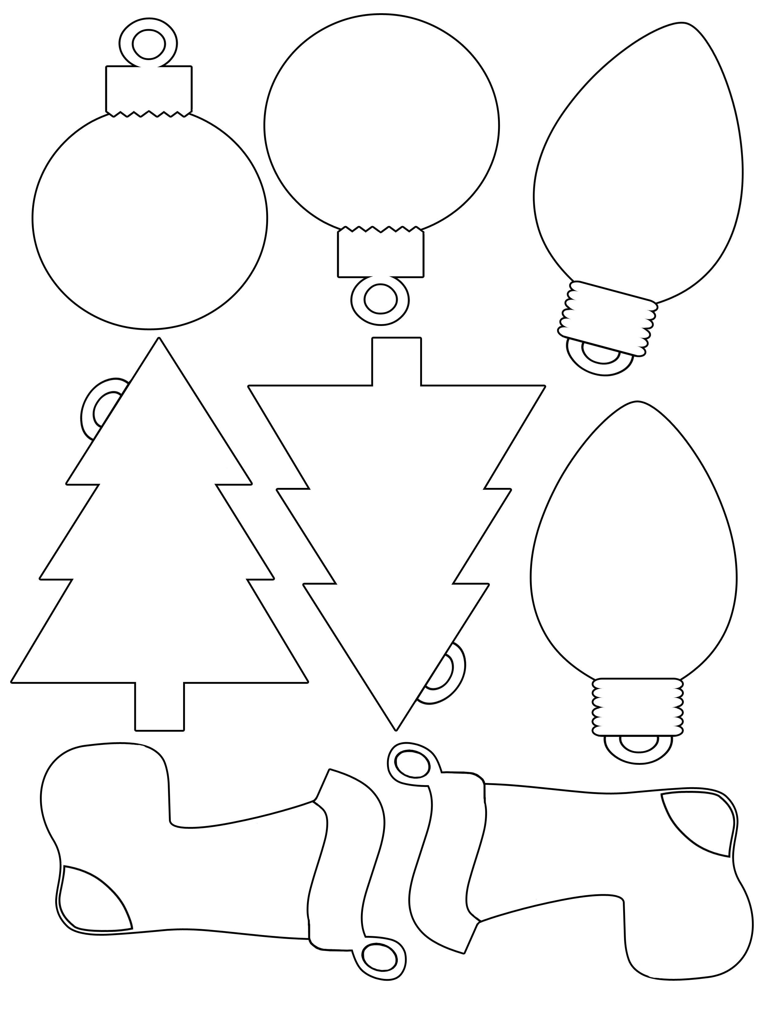 Printable Christmas Envelope |  For Christmas Shapes For Gift - Free Printable Christmas Ornaments
