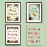 Printable Christmas Wall Art | Festive Freebie   Free Printable Christmas Art