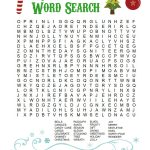 Printable Christmas Word Search For Kids & Adults   Happiness Is   Free Printable Christmas Games And Puzzles