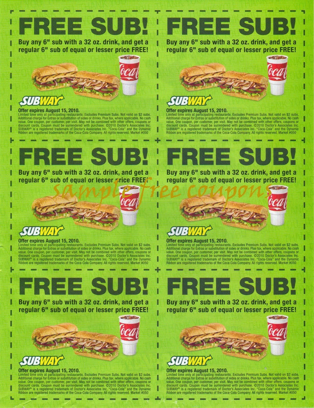 Printable Coupons: Subway Coupons | Coupons | Free Printable Coupons - Free Printable Subway Coupons 2017