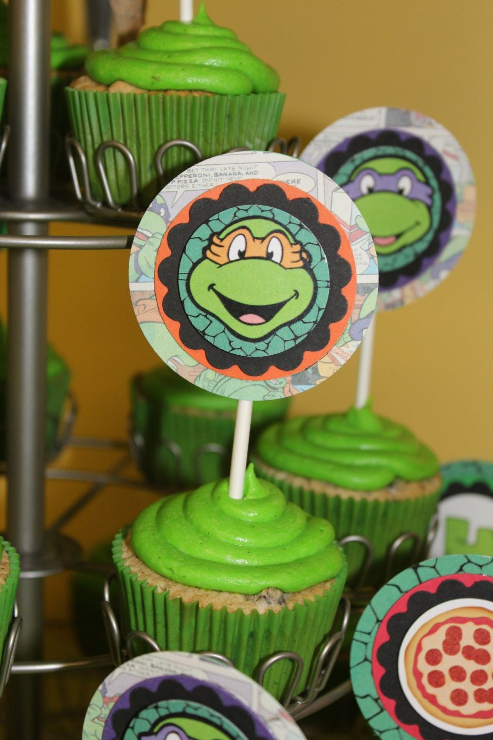 Printable Cupcake Toppers Teenage Mutant Ninja Turtle Birthday - Free Printable Teenage Mutant Ninja Turtle Cupcake Toppers