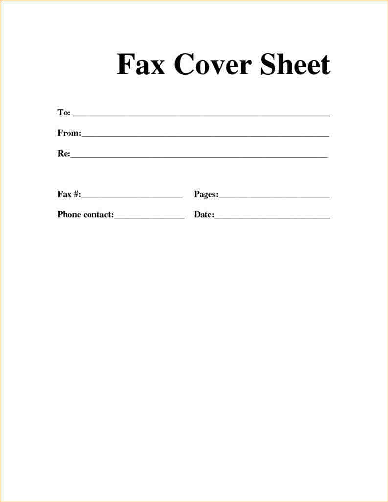 Printable Fax Cover Sheet Pdf | Ellipsis - Free Printable Fax Cover Page