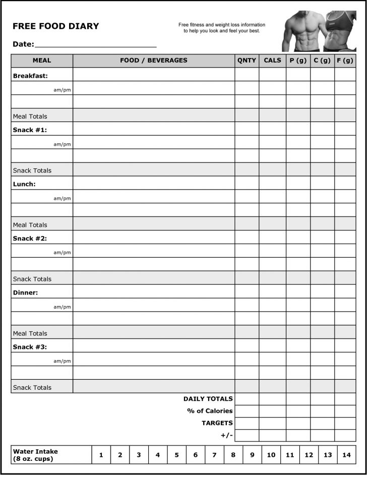 Free Printable Workout Log Template