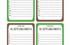 Printable Game Day Scattergories · Pint-Sized Treasures – Scattergories Free Printable Sheets