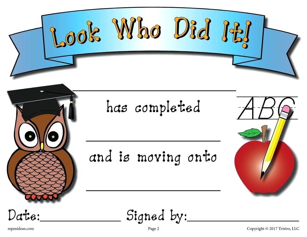 Preschool Graduation Certificate Template Graduation 30 Kindergarten 