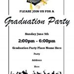 Printable Graduation Party Invitations | Party Invitation Card   Free Printable Graduation Party Invitations