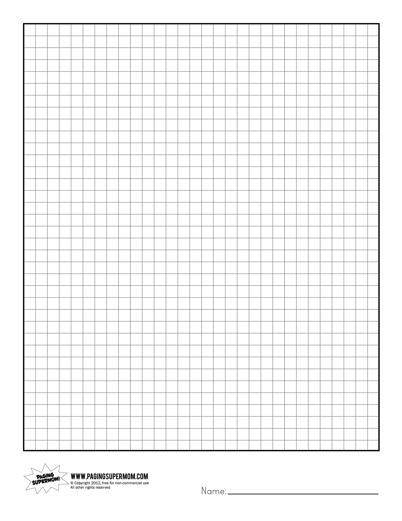 Printable Graph Paper | Healthy Eating | Grid Paper Printable - Free Printable Grid Paper