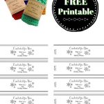 Printable: Holiday Crocheted For You Template | Dishcloth | Holiday   Free Printable Dishcloth Wrappers