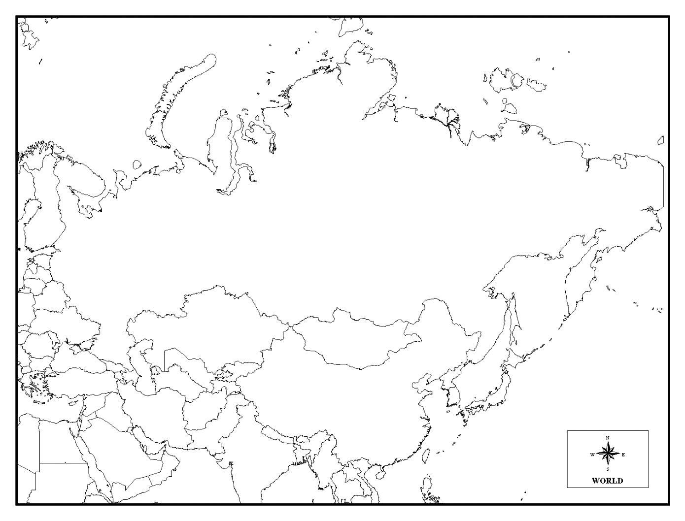 Карта ссср пустая