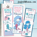 Printable Mermaid Bookmarks Set   Fun For Little Ones   Anime Bookmarks Printable For Free