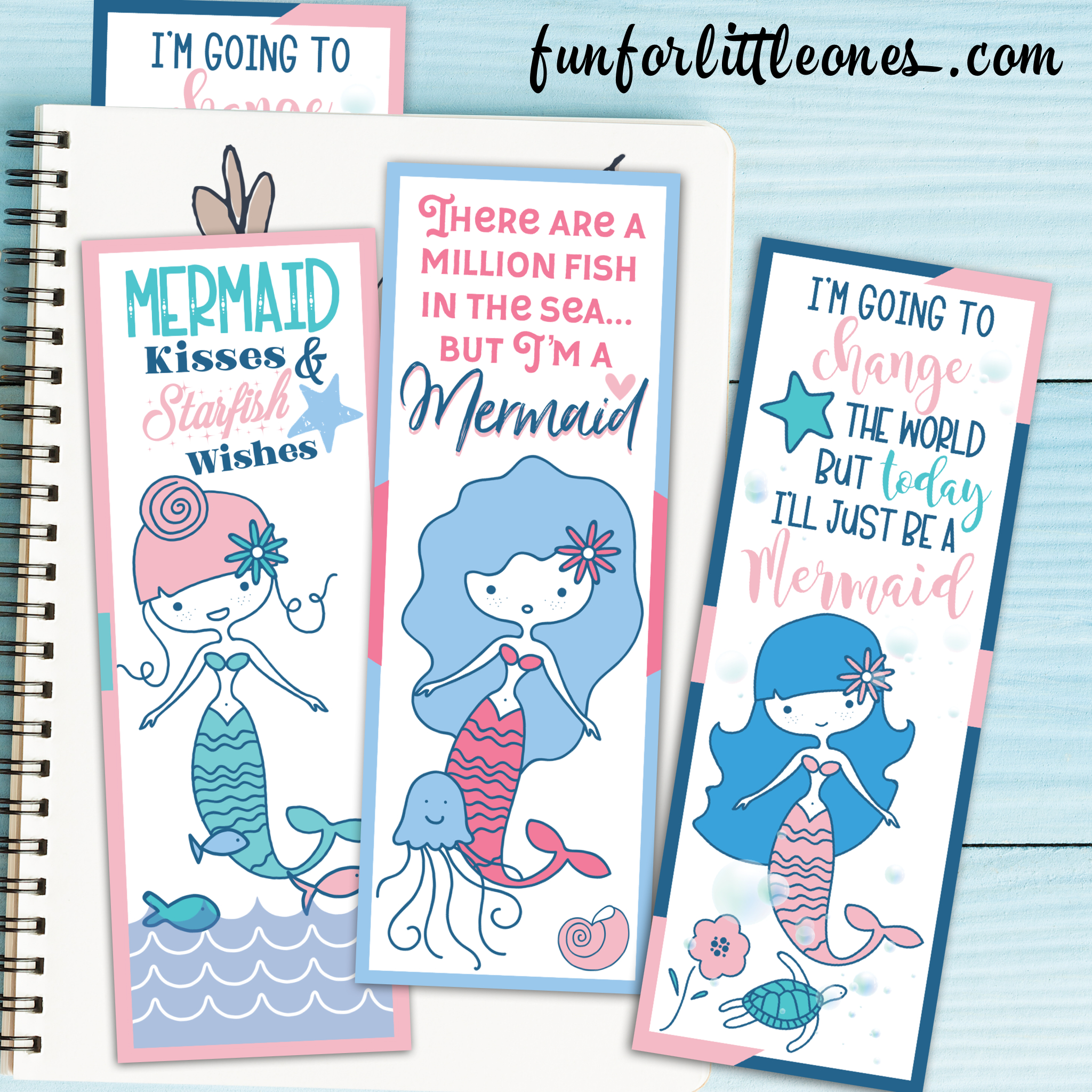Printable Mermaid Bookmarks Set - Fun For Little Ones - Anime Bookmarks Printable For Free