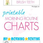 Printable Morning Routine Charts | Bloggers' Fun Family Projects   Free Printable Morning Routine Chart