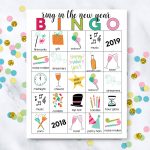 Printable New Year's Eve Bingo Sheets   Free Printable Bingo