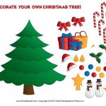Printable Paper Christmas Tree Template, Clip Art, & Coloring Pages   Free Printable Christmas Tree Ornaments Coloring Pages