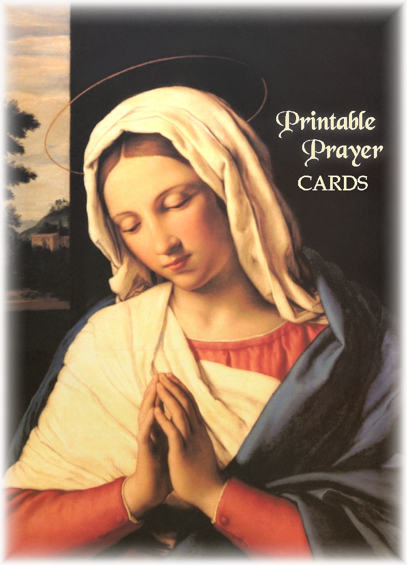 Printable Prayer Cards Free Printable Catholic Prayer Cards Free 