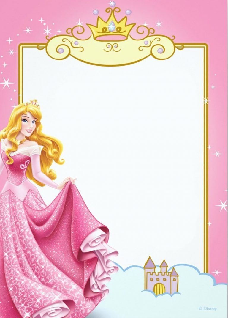 Printable Princess Invitation Card | Party Planning In 2019 - Free Printable Princess Invitation Cards