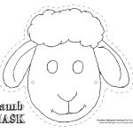 Printable Sheep Mask Template | Art | Sheep Mask, Mask Template   Animal Face Masks Printable Free