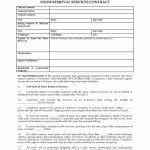 Printable Snow Removal Contract Template Canasbergdorfbibco Snow   Free Printable Snow Removal Contract