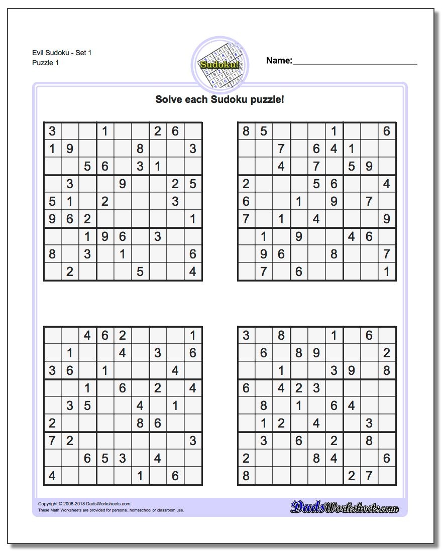 Printable Soduko | Room Surf - Download Printable Sudoku Puzzles Free