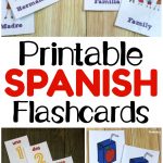 Printable Spanish Flashcards   Look! We're Learning!   Free Printable Vocabulary Flashcards