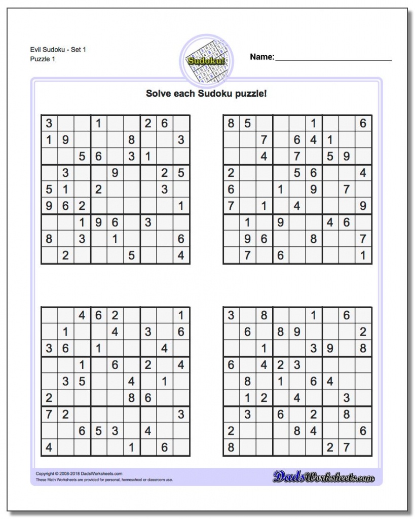 Printable Sudoku Free - Part 50 - Free Printable Sudoku Puzzles