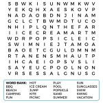 Printable Summer Word Search For Kids!   Kipp Brothers   Free Printable Word Searches For Middle School Students