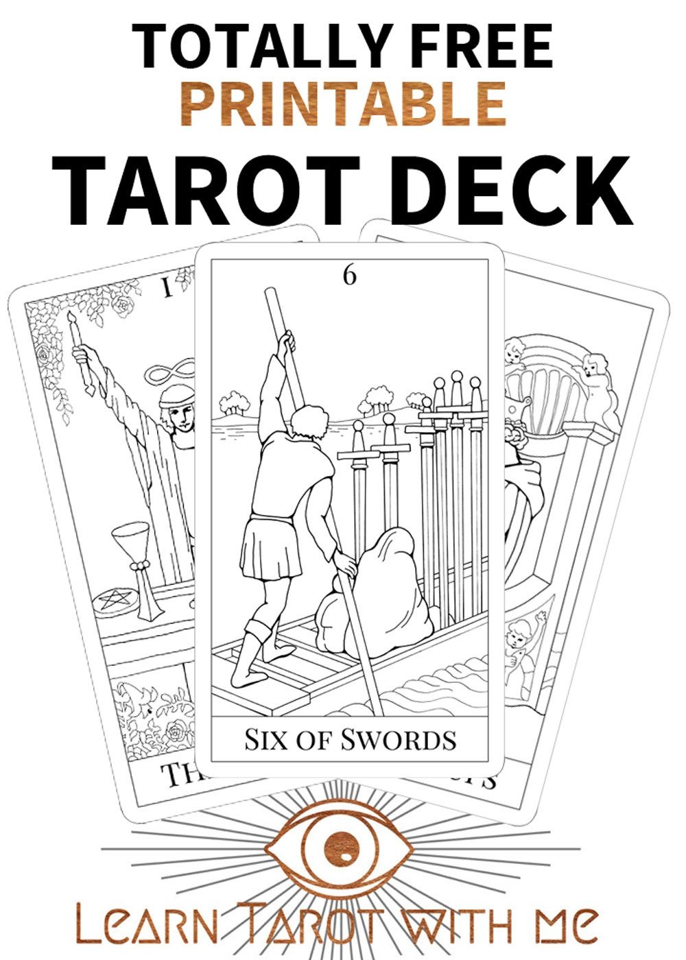 Printable Tarot Cards To Color - Printable Cards - Free Printable Cards To Color