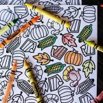 Printable Thanksgiving Coloring Placemat — All For The Boys   Free Printable Thanksgiving Coloring Placemats