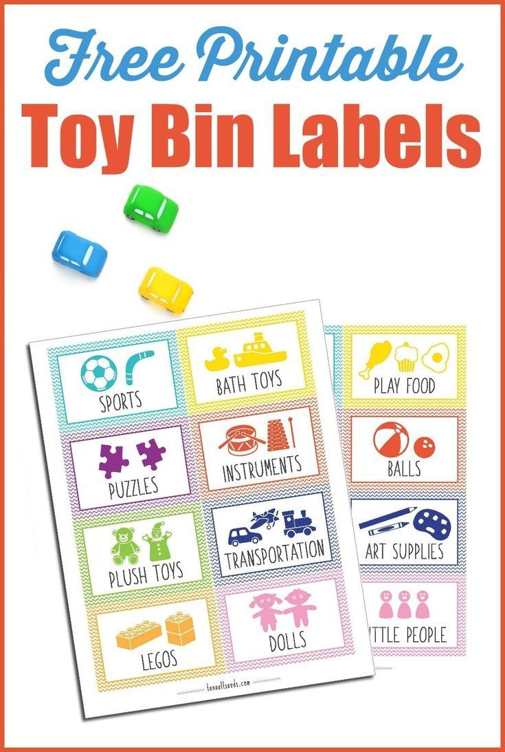 Printable Toy Bin Labels That Are Cute And Free | Preschool Teaching - Free Printable Preschool Teacher Resources