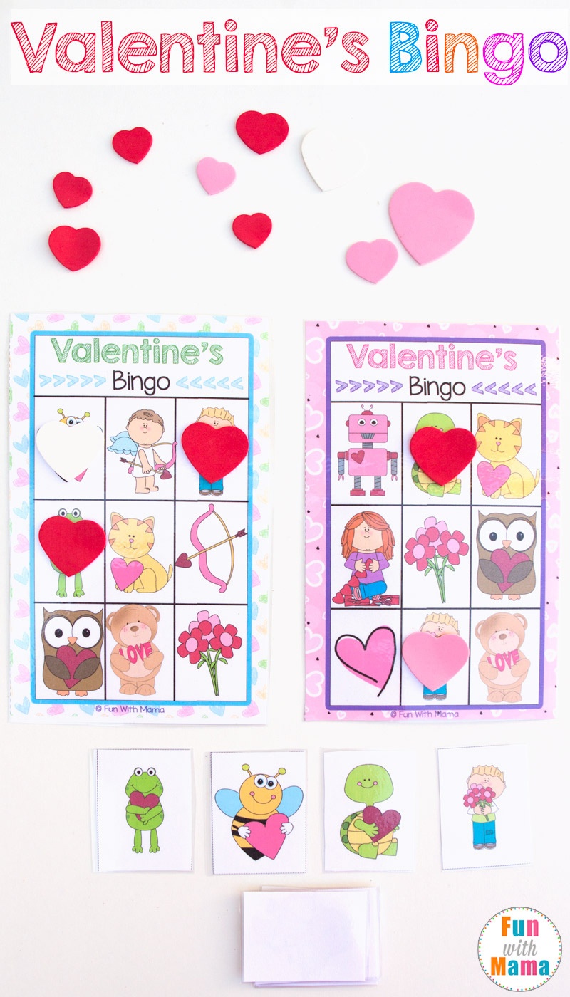 Printable Valentine&amp;#039;s Bingo Game - Fun With Mama - Free Printable Valentines Bingo