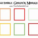 Printable Vegetable Garden Markers | Free Instant Download   Free Printable Plant Labels