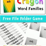 Printable Word Family Game   The Crafty Classroom   Free Printable Word Family Games