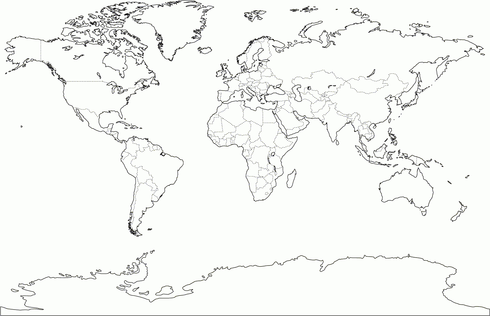 Printable World Map Pdf New Blank | Anu | World Map Printable, World - Free Printable World Maps Online