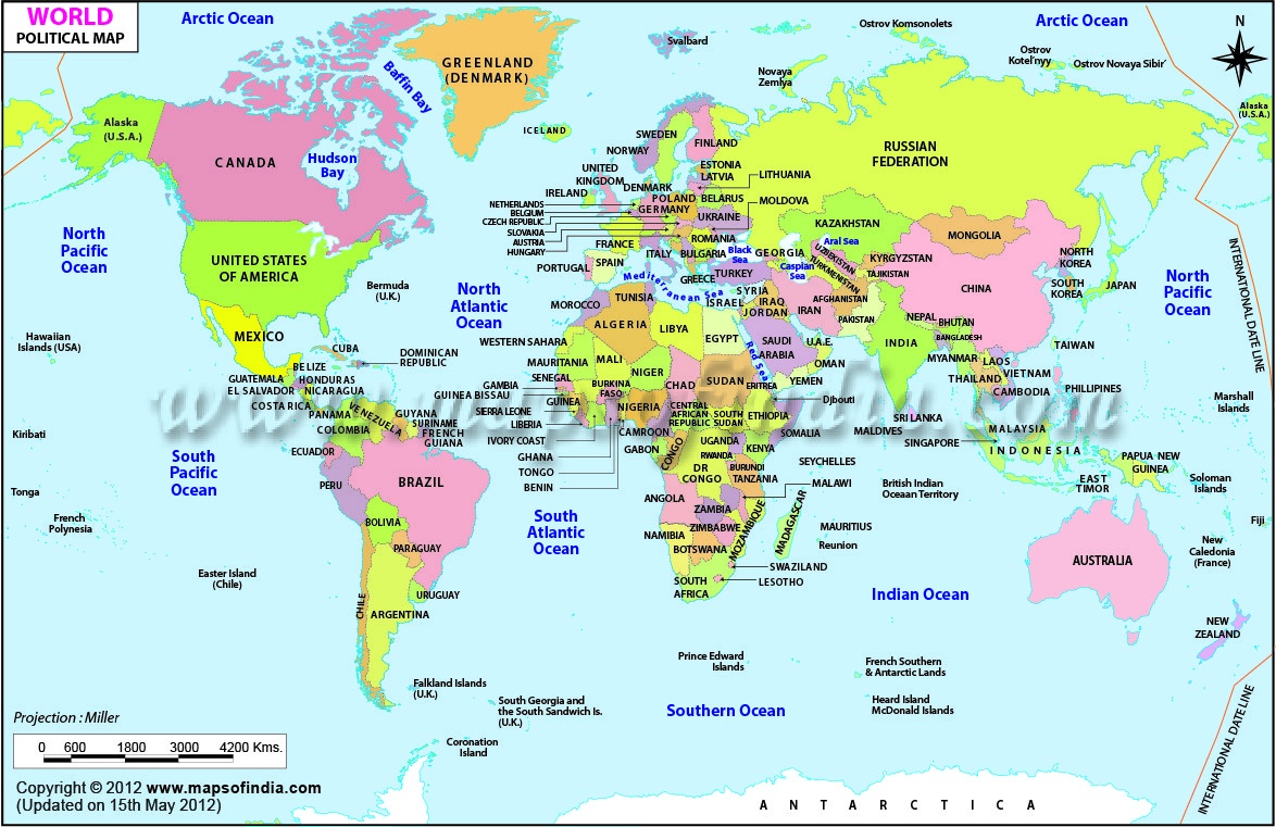 Printable World Maps - World Maps - Map Pictures - Free Printable World Map With Countries Labeled