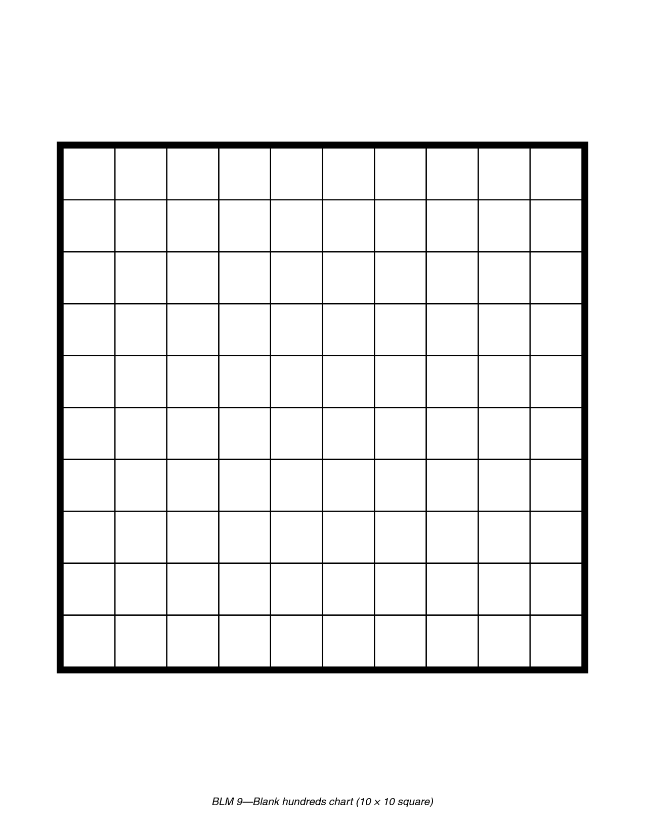 Printable+Blank+100+Square+Grid | Math | 100 Grid, Grid, Number Grid - Free Printable Hundreds Grid