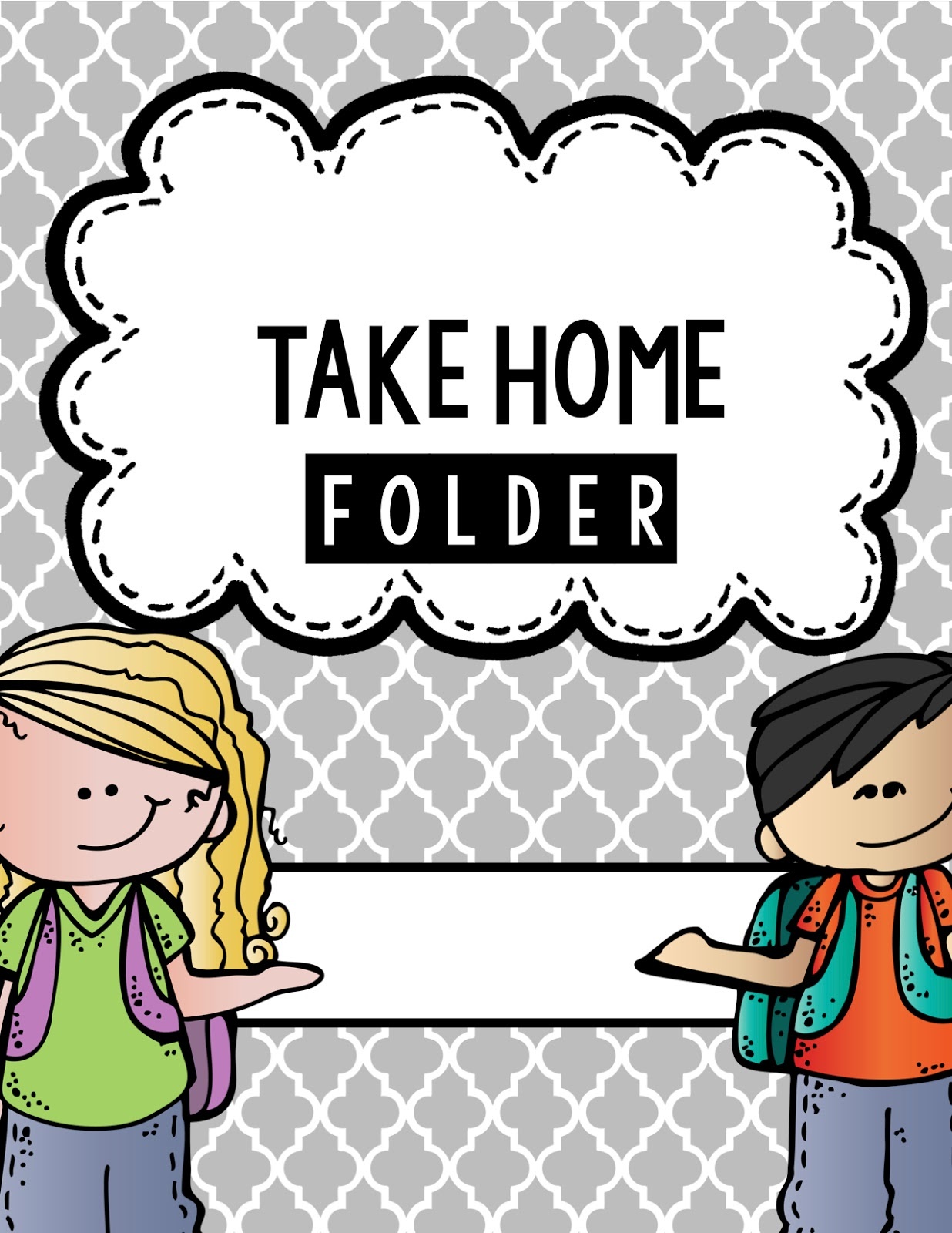 Projects And Polkadots In First: Managing Papers.from School To Home! - Free Printable Take Home Folder Labels