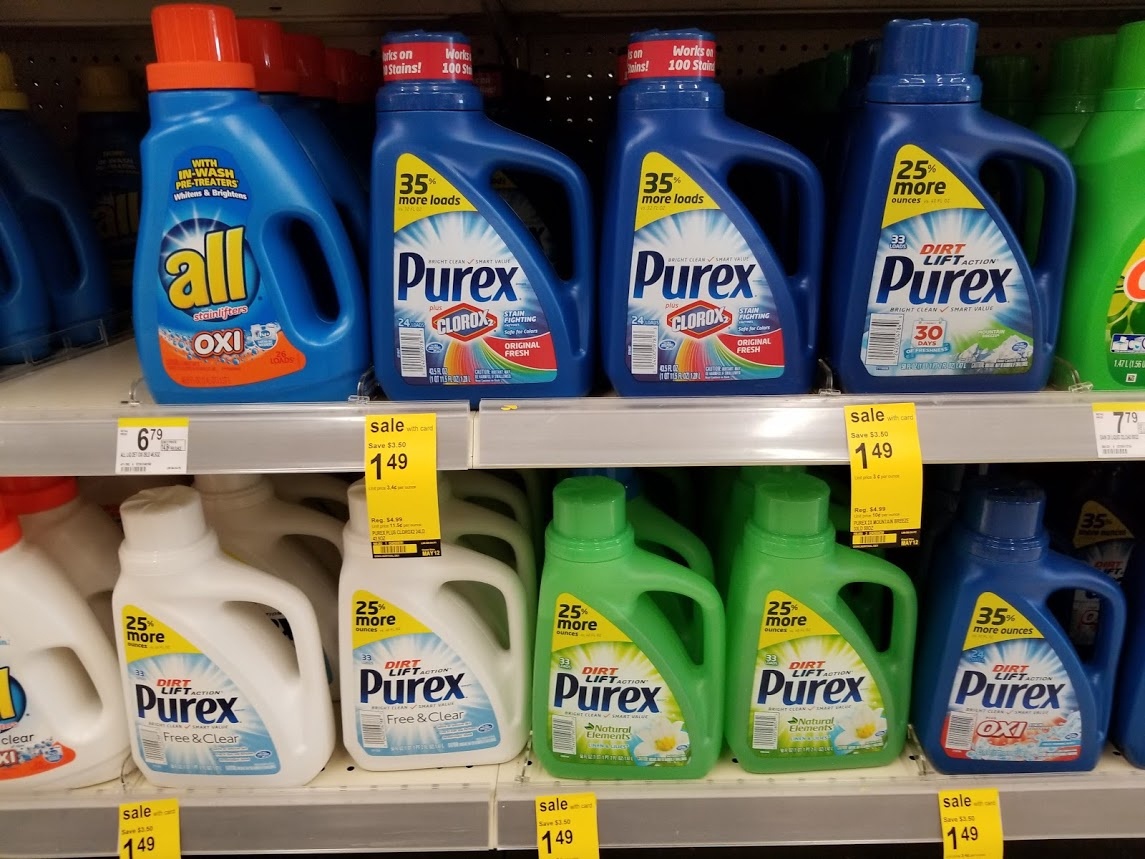 Purex Laundry Detergent For $1.49 With A Printable Coupon At - Free Printable Purex Detergent Coupons