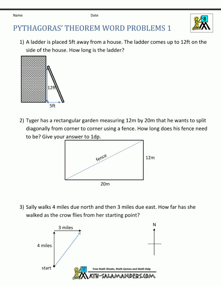 Free Printable Pythagorean Theorem Worksheets