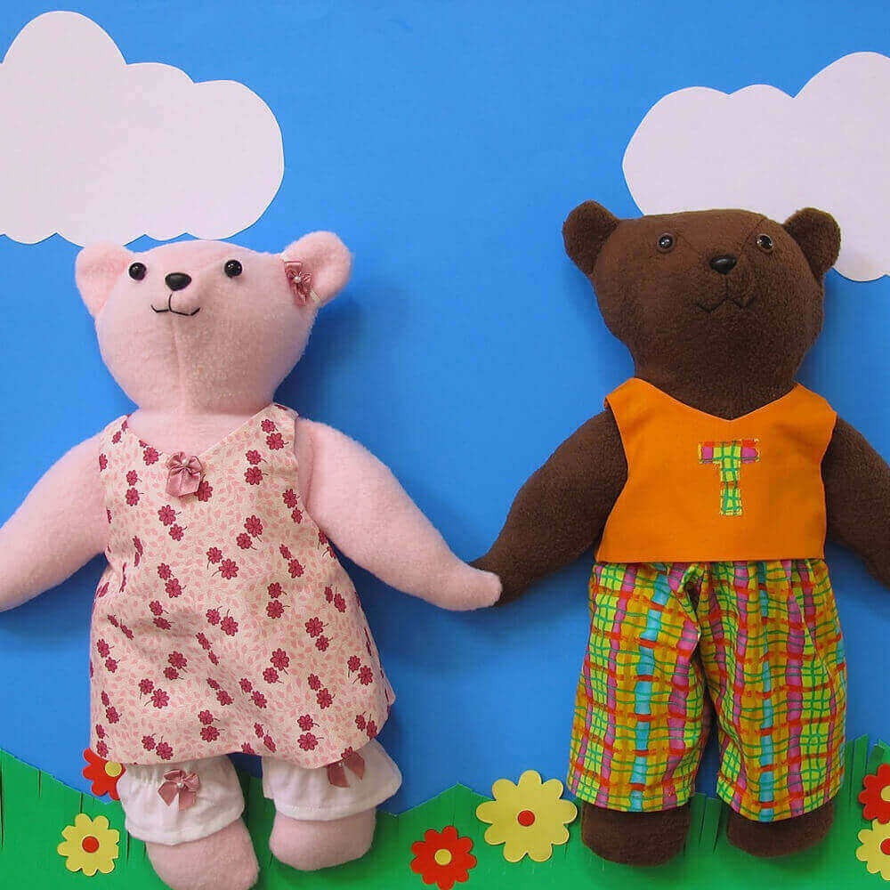 Quick &amp;amp; Easy Dress Up Teddy Bear And Clothing Sewing Pattern Pdf - Free Printable Teddy Bear Clothes Patterns