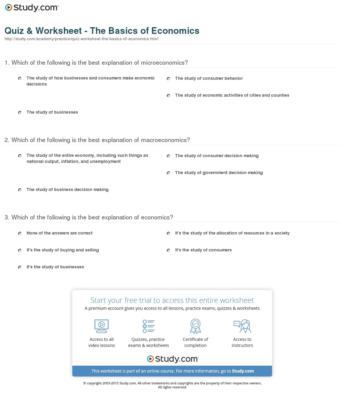 quiz-worksheet-the-basics-of-economics-study-free-printable-economics-worksheets-free