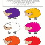 Rainbow Sheep Color Matching Game {Free Printable} #colors | For   File Folder Games For Toddlers Free Printable