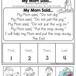 Read And Sequence! Simple Stories For Beginning And/or Struggling   Free Printable Sequencing Worksheets For Kindergarten
