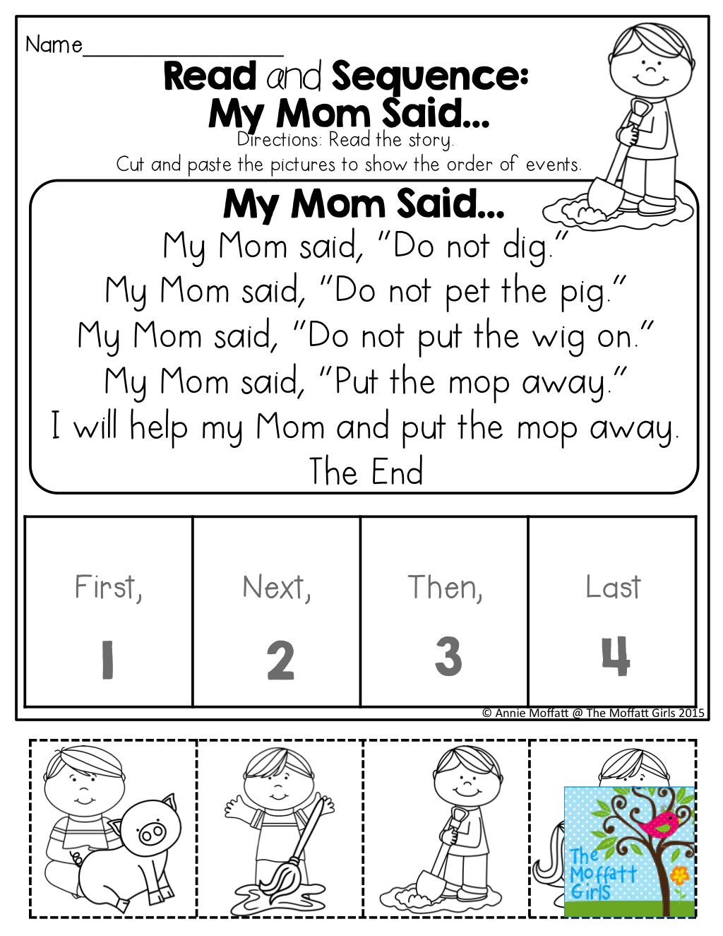 Read And Sequence! Simple Stories For Beginning And/or Struggling - Free Printable Sequencing Worksheets For Kindergarten