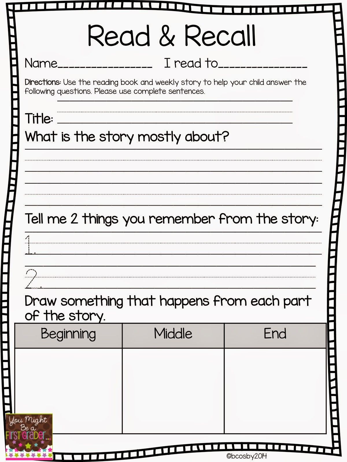 Reading Comprehension | Classroom Freebies! | First Grade Reading - Free Printable Story Books For Grade 2