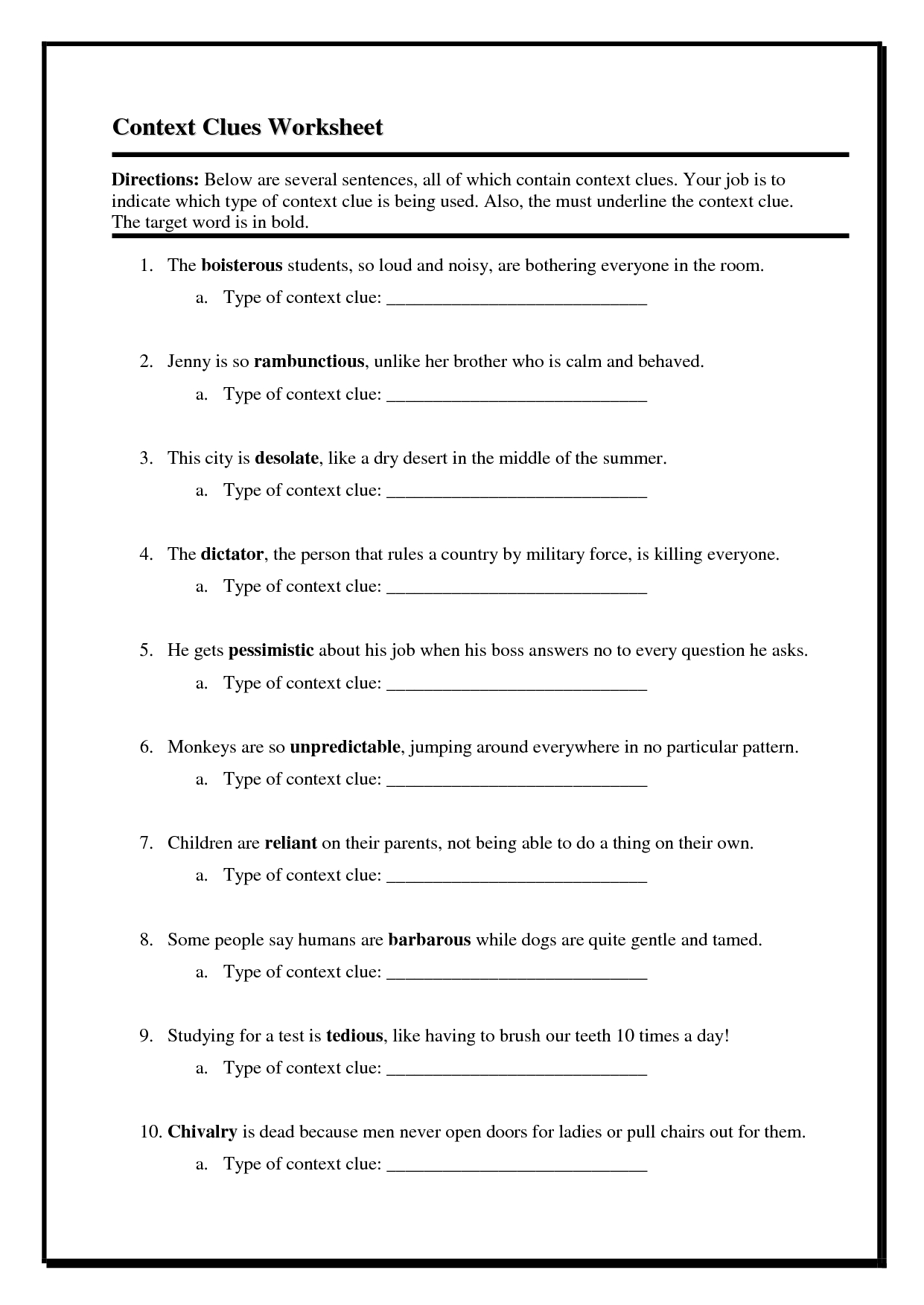 Reading Worksheets For 4Th Grade |  4Th Grade Reading - Free Printable 4Th Grade Reading Worksheets