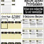 Recipe Binder Organization With Free Printables   Sparkles Of Sunshine   Free Printable Tabs For Binders