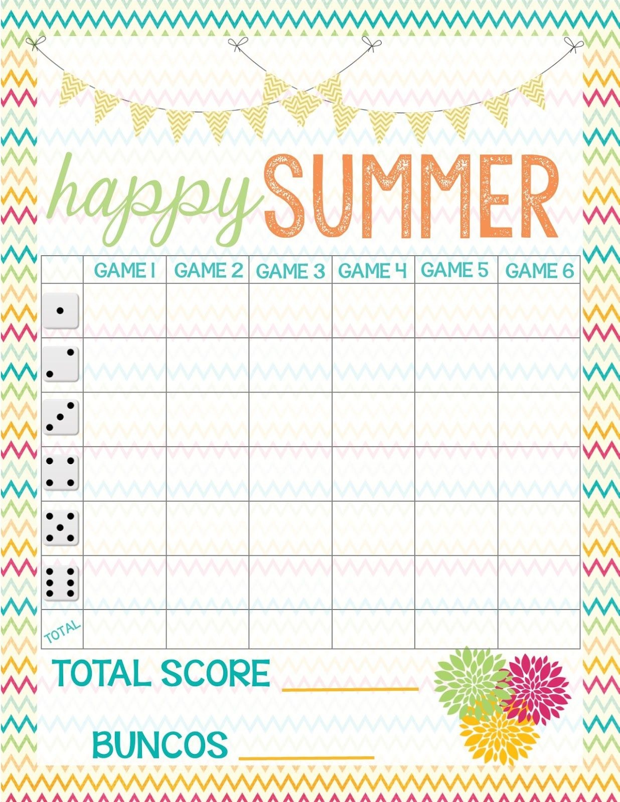 Recipes From Stephanie: Free Bunco Score Sheet | Bunco In 2019 - Free Printable Bunco Game Sheets