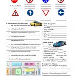 Road Safety, Traffic Signs And Directions Worksheet   Free Esl   Free Printable Health And Safety Signs
